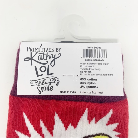 NEW Primitives by Kathy LOL Boss Lady Socks OS - Picture 5 of 7